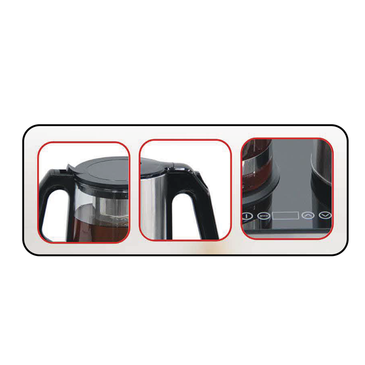 چای ساز کنارهمی ایتالوکس ( استیل - لمسی) - مدل (2155)