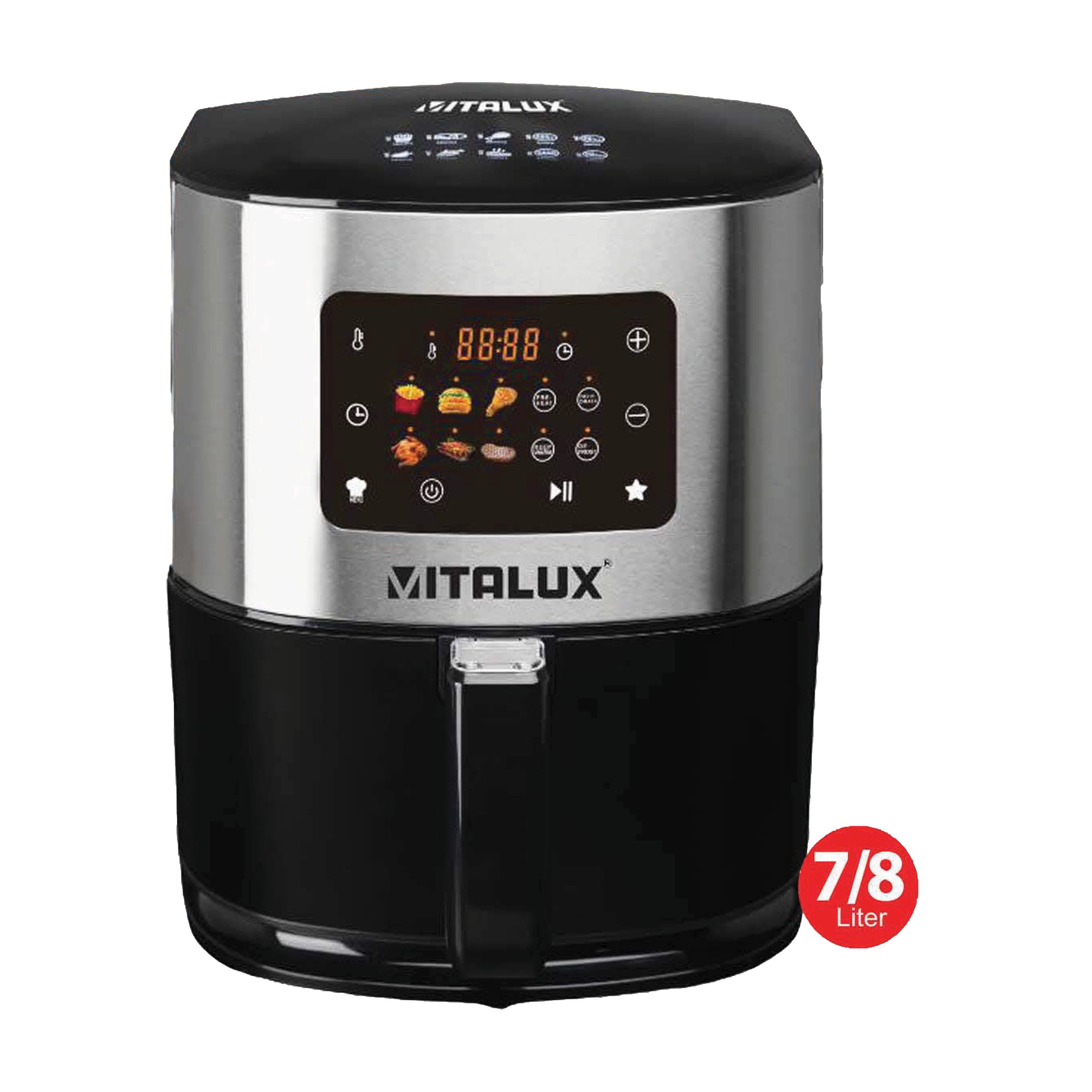 سرخ کن رژیمی دیجیتال ایتالوکس (منو رنگی) - مدل (8002)